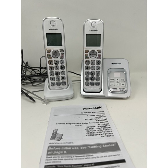 Cell Phones & Accessories Panasonic Dect 6 Kxtgd530 White Cordless